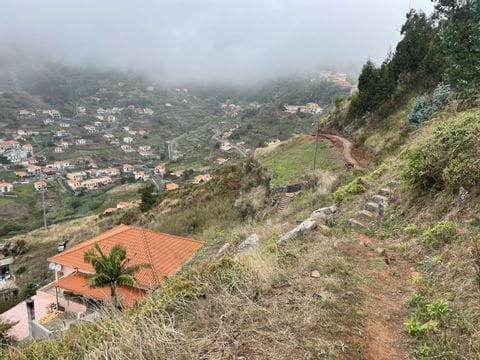 Eingebaut in den Hügel: die typischen Häuser Madeiras