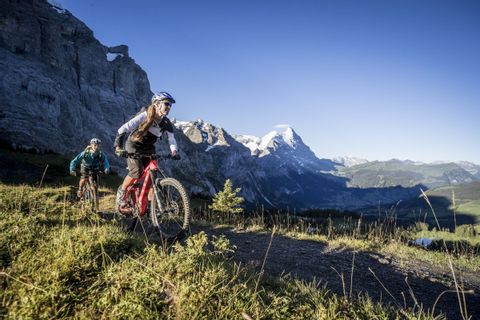 Le Mountainbiking à Grindelwald.