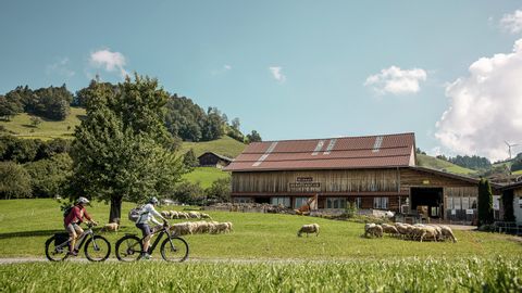 Faire du vélo dans l'Entlebuch. Vacances à vélo avec Eurotrek.
