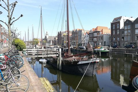 Malerischer Hafen in Holland