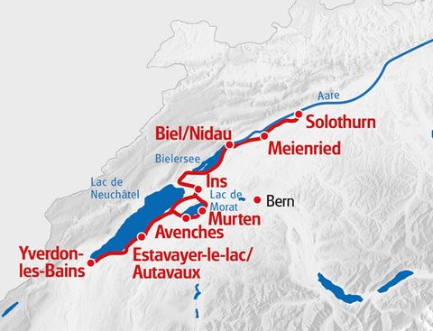 Mittelland-Route für Familien von Solothurn nach Yverdon les Bains