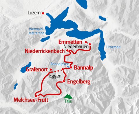 Eurotrek Karte Nidwaldner Höhenweg