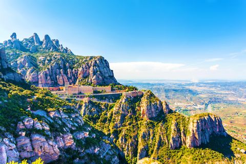 Das eindrucksvolle Gebirge Montserrat