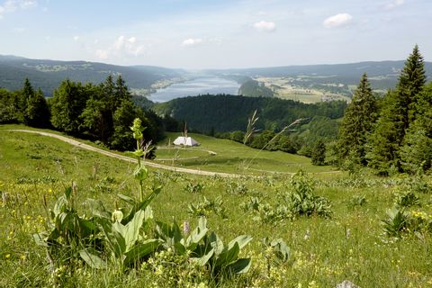 Vue sur le lac dans le Jura vaudois