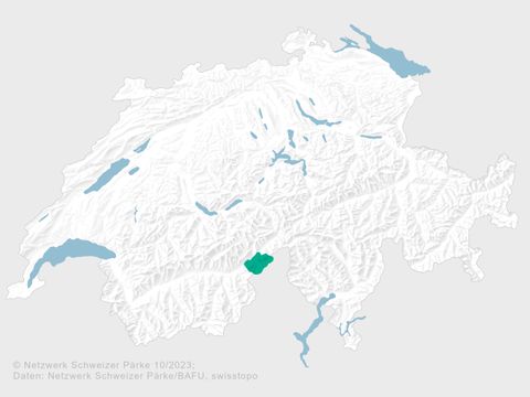Der Landschaftspark Binntal liegt im Süden der Schweiz.