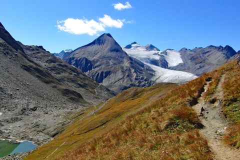 Wanderung in den Schweizer Gletschern