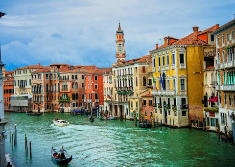 Blick auf einen Kanal in Venedig. Aktivferien mit Eurotrek.