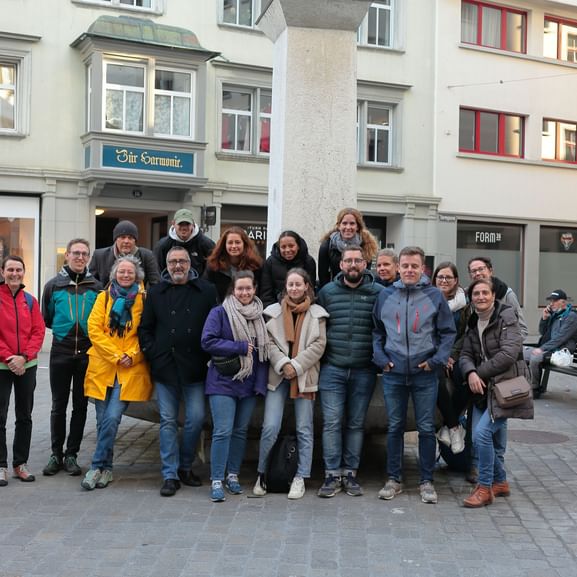Das Eurotrek-Team in St. Gallen.