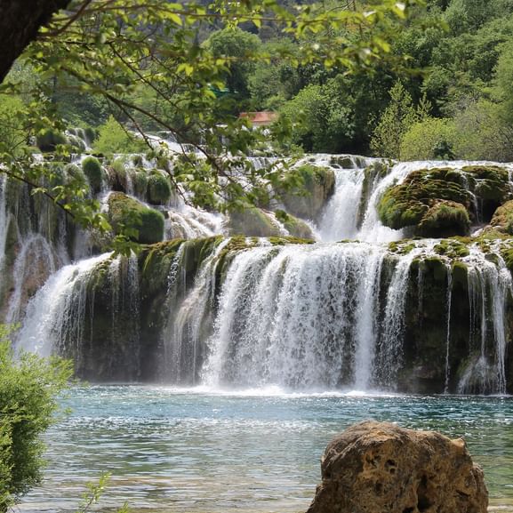Wasserfall Krka in Kroatien. Aktivferien mit Eurotrek.