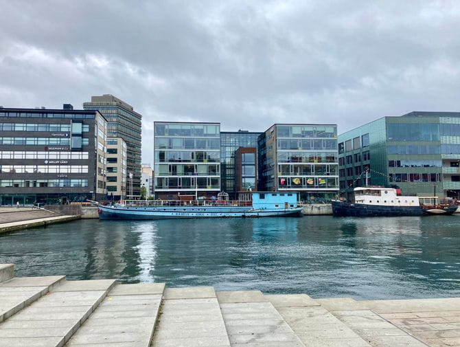 Sicht auf die Wasserfront in Malmö
