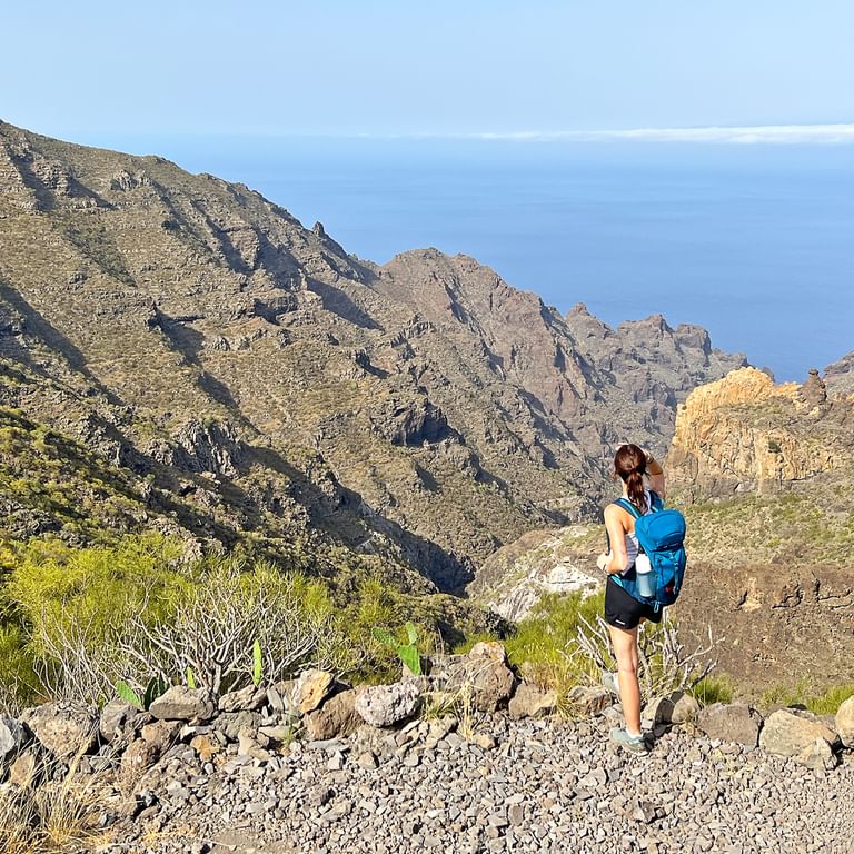 Hiking Tenerife King Levada High Trail Gorge View